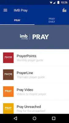 IMB Pray android App screenshot 5